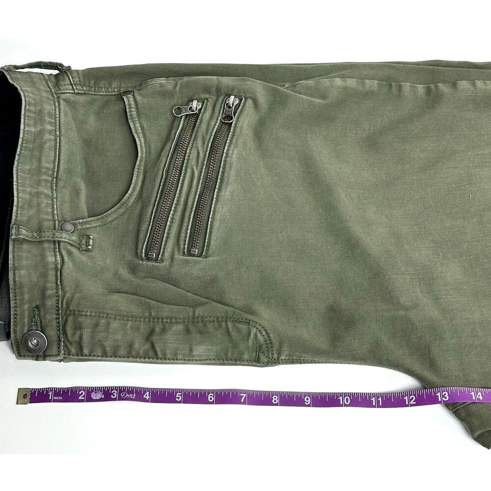 Torrid Sky High Skinny Super Soft Jeans Womens 26T Tall Stretch Olive Green - Picture 14 of 15